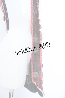画像3: kikou / レースアップショルダーバッグ  ブラック×レッド O-25-04-15-1001-GO-BG-IG-OS