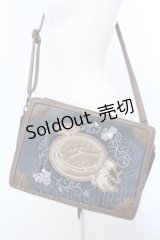 axes femme / トランク風メルヘンバッグ  ブラウン×ネイビー O-25-04-15-1010-AX-BG-IG-OS