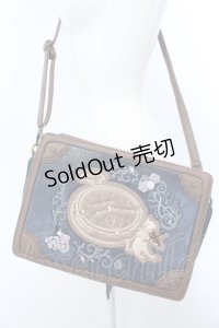 axes femme / トランク風メルヘンバッグ  ブラウン×ネイビー O-25-04-15-1010-AX-BG-IG-OS