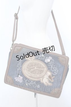 画像1: axes femme / トランク風メルヘンバッグ  ブラウン×ネイビー O-25-04-15-1010-AX-BG-IG-OS