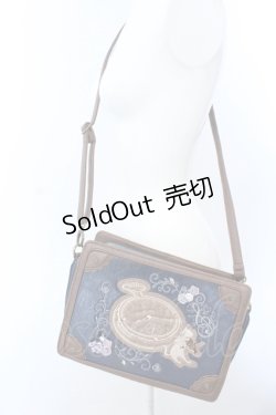 画像2: axes femme / トランク風メルヘンバッグ  ブラウン×ネイビー O-25-04-15-1010-AX-BG-IG-OS
