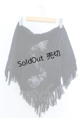 画像1: kikou / ニットバンダナ  ブラック O-25-04-15-1013-GO-ZA-IG-OS