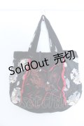 kikou / 和柄コーデュロイ切り替えトートバッグ  ブラック O-25-04-15-1002-GO-BG-IG-OS