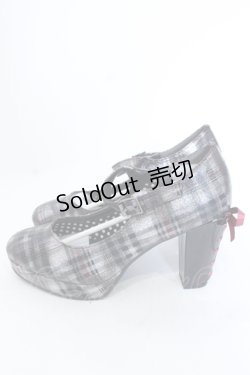 画像2: YOSUKE / チャンキーヒールパンプス L ラメチェック O-25-04-15-1017-PU-SH-IG-ZT-K001