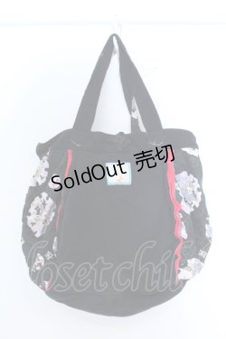 画像3: kikou / 和柄コーデュロイ切り替えトートバッグ  ブラック O-25-04-15-1002-GO-BG-IG-OS