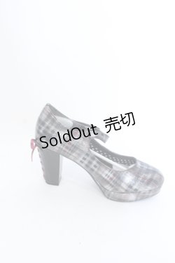 画像5: YOSUKE / チャンキーヒールパンプス L ラメチェック O-25-04-15-1017-PU-SH-IG-ZT-K001