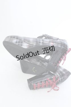 画像7: YOSUKE / チャンキーヒールパンプス L ラメチェック O-25-04-15-1017-PU-SH-IG-ZT-K001