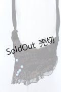 kikou / 楊柳フラップポシェット  ブラック O-25-04-15-1003-GO-BG-IG-OS