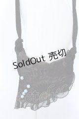 kikou / 楊柳フラップポシェット  ブラック O-25-04-15-1003-GO-BG-IG-OS