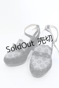 axes femme / ロマンティックレースパンプス L クロ O-25-04-15-1020-AX-SH-OW-OS