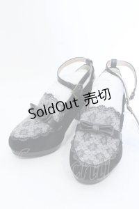 axes femme / ロマンティックレースパンプス L クロ O-25-04-15-1020-AX-SH-OW-OS
