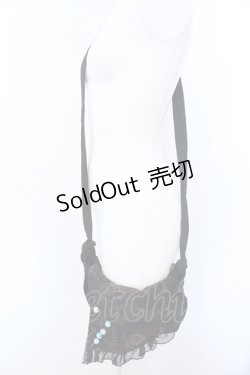 画像2: kikou / 楊柳フラップポシェット  ブラック O-25-04-15-1003-GO-BG-IG-OS