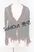 Qutie Frash / シフォンフリルボレロ【旧タグ】  ブラック×レッド O-25-04-15-056-QU-TO-IG-OS