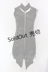 h.ANARCHY / ノースリーブレースアップトップス  ブラック O-25-04-15-061-HN-OP-IG-OS