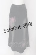 gouk / プリントデニムロングスカート  インディゴ O-25-04-15-062-GO-SK-IG-OS