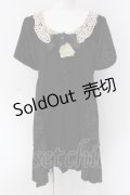 axes femme / ベロアフィッシュテールチュニック  クロ O-25-04-15-007-AX-OP-IG-OS