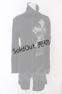 PUTUMAYO / ベルテッドスリーブクロスハイネックロングパーカー  ブラック O-25-04-15-070-PT-TO-IG-OS