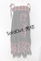 PUTUMAYO / ハート鍵マルチワンピ  ブラック×レッド O-25-04-15-071-PT-OP-IG-OS