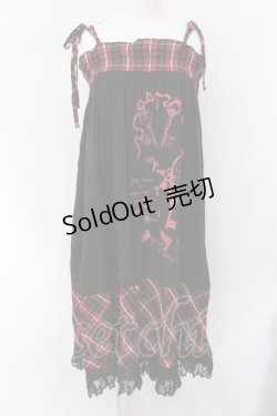 画像1: PUTUMAYO / ハート鍵マルチワンピ  ブラック×レッド O-25-04-15-071-PT-OP-IG-OS