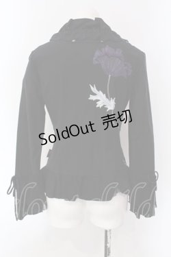 画像4: Ozz On / ベロア切り替えジップジャケット  ブラック×パープル O-25-04-15-009-OO-JA-IG-OS
