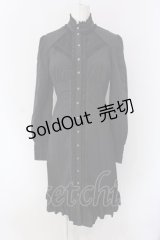 Ozz Croce / ジャガードシャツワンピース  ブラック O-25-04-15-011-OO-OP-IG-OS