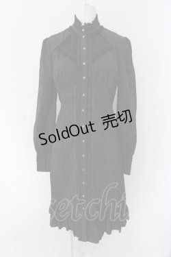 画像1: Ozz Croce / ジャガードシャツワンピース  ブラック O-25-04-15-011-OO-OP-IG-OS