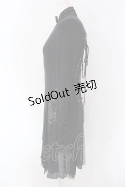 画像3: Ozz oneste / 異素材チャイナワンピース  ブラック O-25-04-15-015-OO-OP-IG-OS