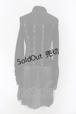 画像4: Ozz oneste / 異素材チャイナワンピース  ブラック O-25-04-15-015-OO-OP-IG-OS