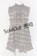 axes femme / ビスチェ風ノースリーブワンピース  ブラウン O-25-04-15-018-AX-OP-IG-OS