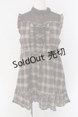 axes femme / ビスチェ風ノースリーブワンピース  ブラウン O-25-04-15-018-AX-OP-IG-OS