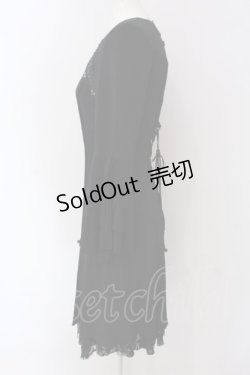 画像4: Ozz oneste / 胸ギャザーチャイナワンピース  ブラック O-25-04-15-019-OO-OP-IG-OS