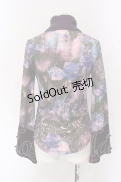 画像3: Ozz On / ハイネック異素材切り替えカットソー  パープル O-25-04-15-022-OO-TO-IG-OS