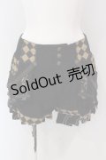 Ozz oneste / Sunset Rose　ショートパンツ  ブラック×ベージュ O-25-04-17-001-OO-PA-IG-OS