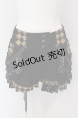 Ozz oneste / Sunset Rose　ショートパンツ  ブラック×ベージュ O-25-04-17-001-OO-PA-IG-OS