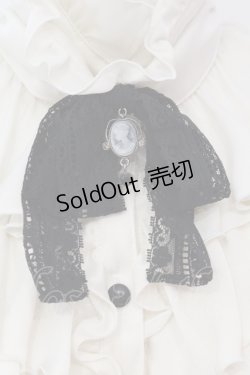 画像2: MARBLE / クラシカルカメオタイ付きティアードフリルブラウス  生成り×ブラック O-25-04-17-029-GO-BL-IG-OS