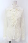 Ozz On / レーシーブラウス  オフホワイト O-25-04-17-030-OO-BL-IG-OS