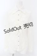 Ozz On / レーシーブラウス  オフホワイト O-25-04-17-030-OO-BL-IG-OS