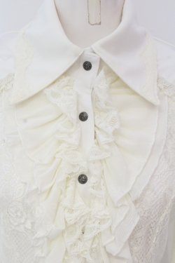 画像2: Ozz On / レーシーブラウス  オフホワイト O-25-04-17-030-OO-BL-IG-OS