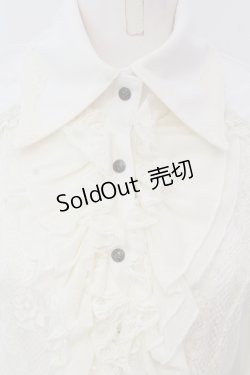 画像2: Ozz On / レーシーブラウス  オフホワイト O-25-04-17-030-OO-BL-IG-OS