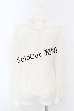 画像4: Ozz On / レーシーブラウス  オフホワイト O-25-04-17-030-OO-BL-IG-OS