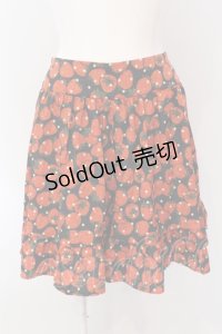 Franche Lippee / ごろごろいちご柄キュロット M アカ O-25-04-17-004-LO-SK-OW-OS