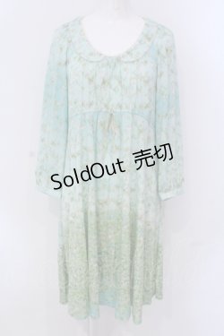 画像1: Franche Lippee / もぐもぐワンピース M グリーン O-25-04-17-034-LO-OP-OW-OS