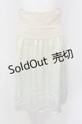 Franche Lippee / カット切り替えサテンスカート M キナリ×グリーン O-25-04-17-035-LO-SK-OW-ZT408