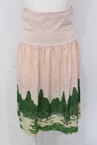 Franche Lippee / 白雪姫柄スカート M ピンク O-25-04-17-036-LO-SK-OW-ZT023
