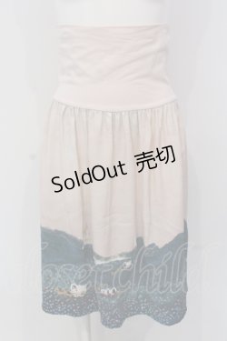 画像1: 【SALE】Franche Lippee / 馬車とお城柄スカート M ピンク O-25-04-17-037-LO-SK-OW-ZT045