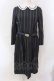 画像1: Jane Marple / Regatta stripeドミトリードレス M グレー O-25-04-17-039-JM-OP-OW-ZT073 (1)