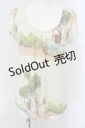 Franche Lippee / 三匹の子ぶたカットソー M キナリ系 O-25-04-17-040-LO-TO-OW-ZT073