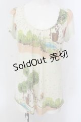 Franche Lippee / 三匹の子ぶたカットソー M キナリ系 O-25-04-17-040-LO-TO-OW-ZT073