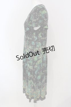 画像2: Franche Lippee / ドットと総柄カットワンピース M クロ O-25-04-17-042-LO-OP-IG-OS