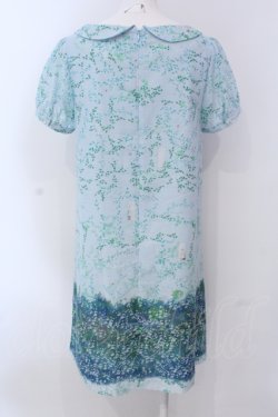 画像3: Franche Lippee / シークレットガーデンうろこワンピース M サックス O-25-04-17-045-LO-OP-IG-ZT045